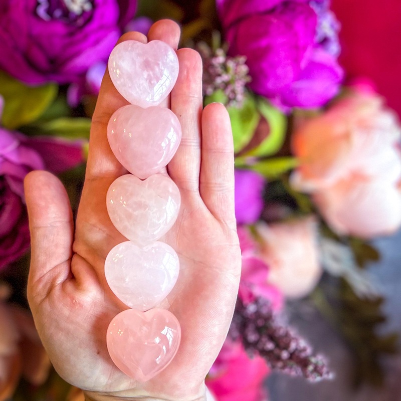 3 cm Rose Quartz Hearts for Valentines Day Gifts (ONLINE ORDER ONLY)