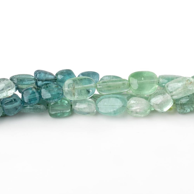 4×3-7x4mm Shaded Afghani Tourmaline Plain Nugget Beads 16 inch 65 pieces (ONLINE ORDER ONLY)