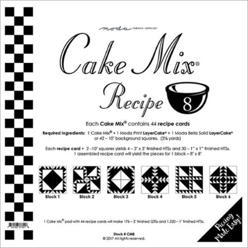 Cake Mix Recipe 8 Quilt Papers by Moda Fabrics (ONLINE ORDER ONLY)