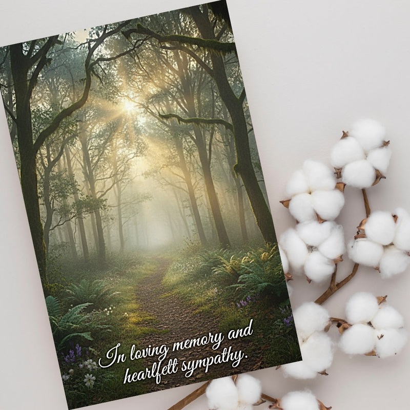 Forest Scenic Sympathy Card (ONLINE ORDER ONLY)
