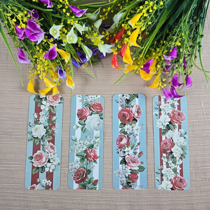 Roses and Stripes Bookmark (ONLINE ORDER ONLY)