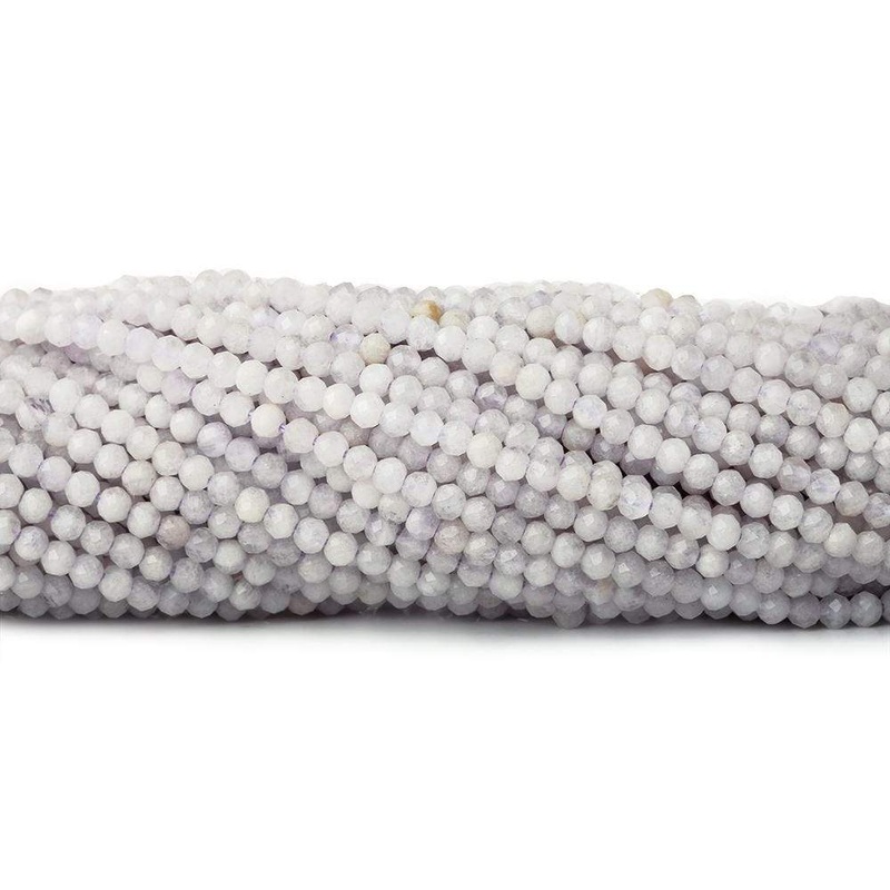 2mm Pale Cape Amethyst microfaceted round beads 13 inch 170 pieces (ONLINE ORDER ONLY)