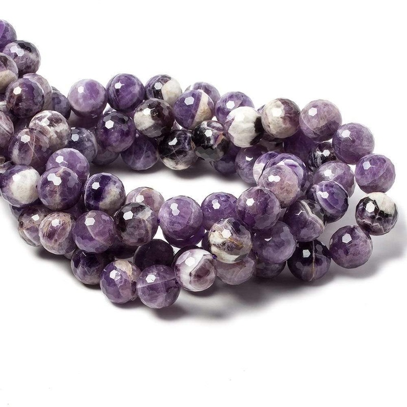 12mm Cape Amethyst faceted rounds 14 inch 32 beads (ONLINE ORDER ONLY)