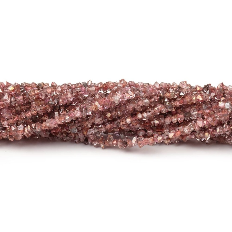 2-3.5mm Red Double Terminated Quartz Beads 15.5 inch 260 pieces (ONLINE ORDER ONLY)