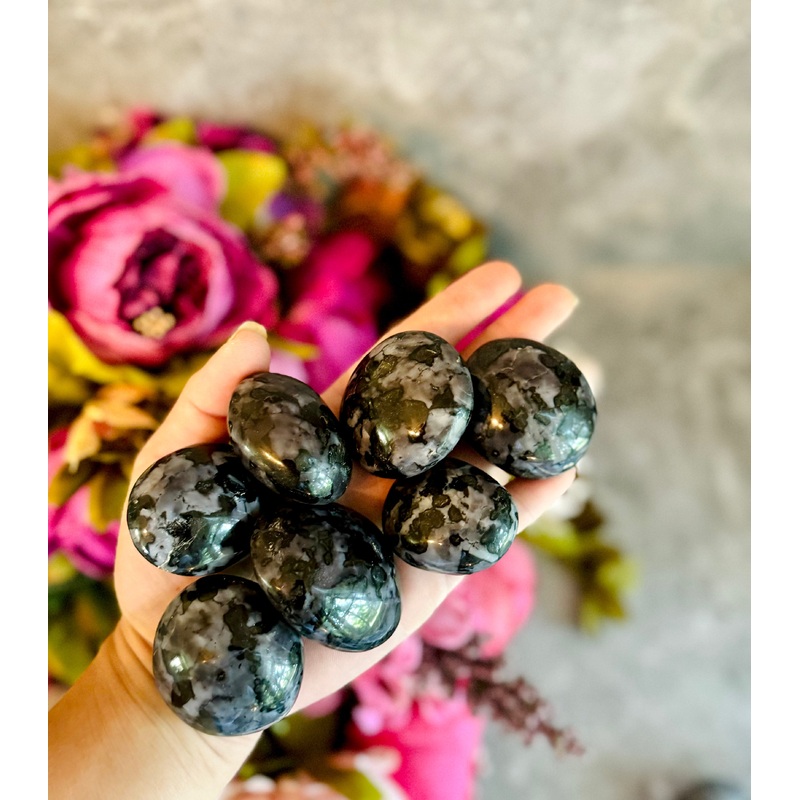 1 Lb Ethically Sourced Bulk Indigo Gabbro Crystal Palmstones (ONLINE ORDER ONLY)