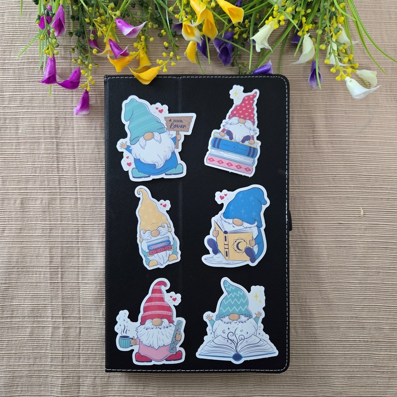 Gnome Book Lover Stickers (ONLINE ORDER ONLY)