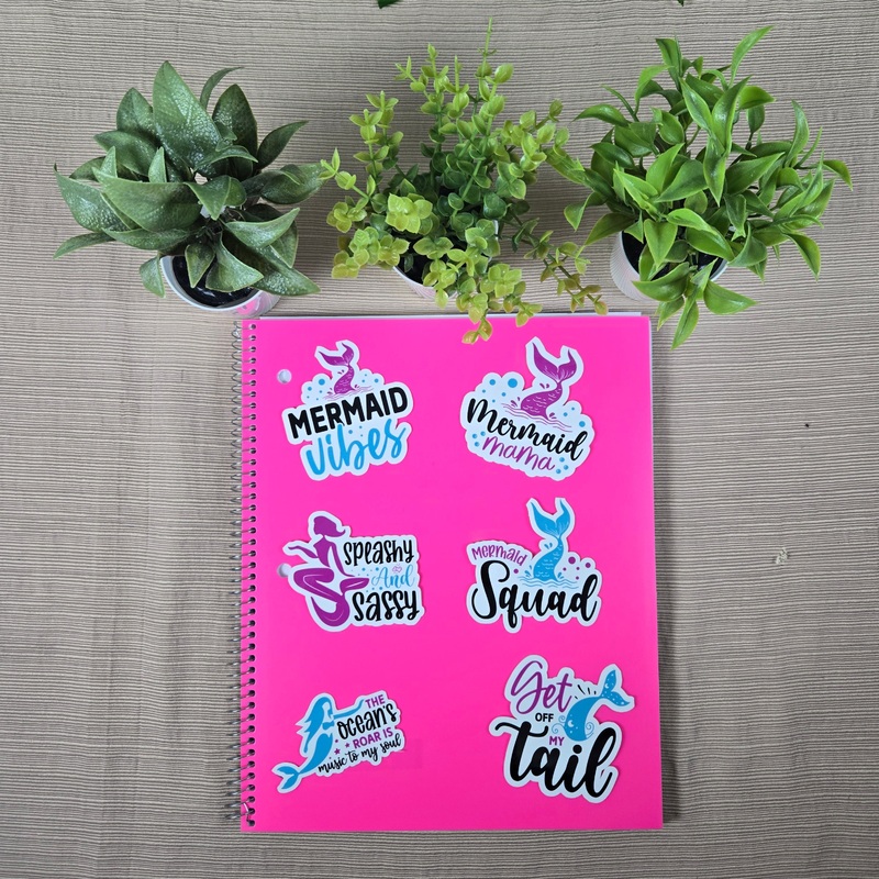 Mermaid with Quote Stickers (ONLINE ORDER ONLY)