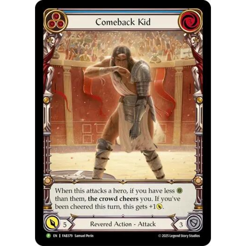 Comeback Kid (Blue) [FAB379] (Promo)  Rainbow Foil