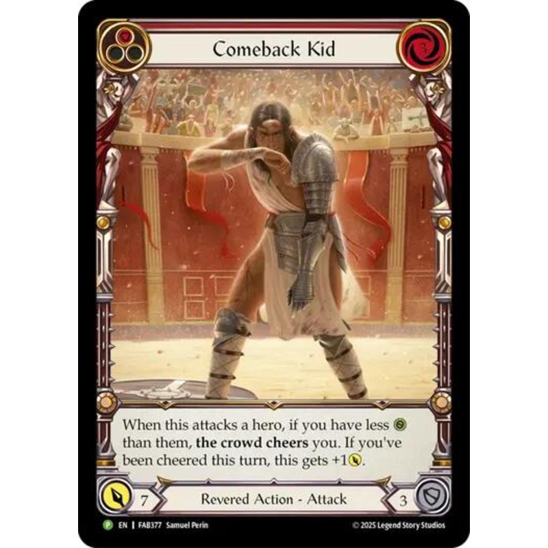 Comeback Kid (Red) [FAB377] (Promo)  Rainbow Foil