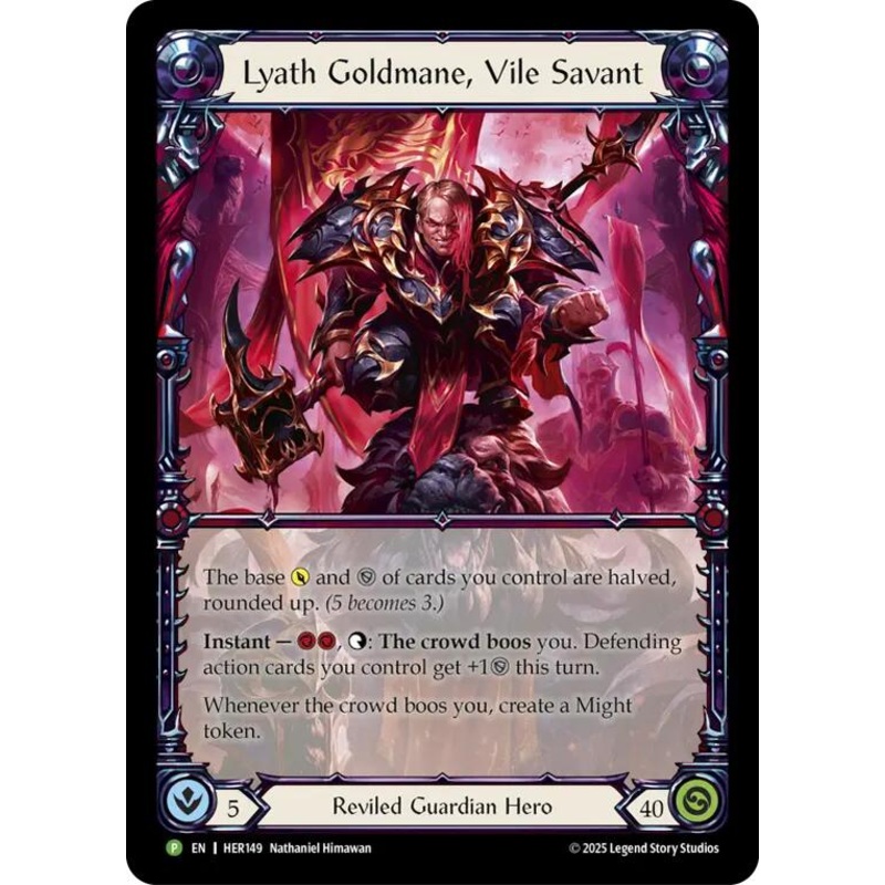 Lyath Goldmane, Vile Savant [HER149] (Promo)  Rainbow Foil