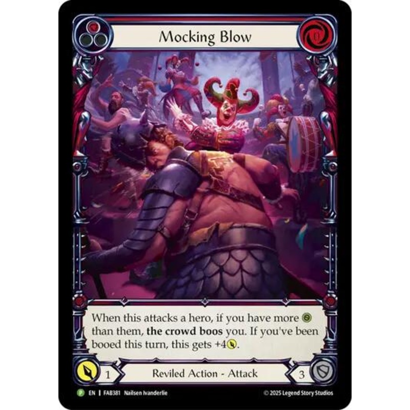 Mocking Blow (Red) [FAB381] (Promo)  Rainbow Foil