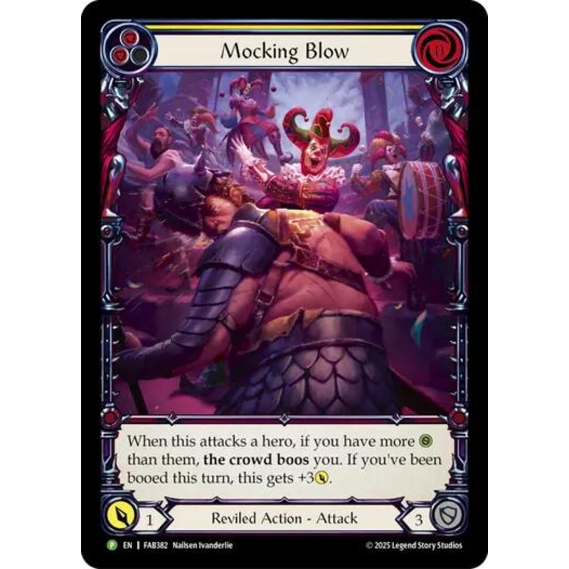 Mocking Blow (Yellow) [FAB382] (Promo)  Rainbow Foil