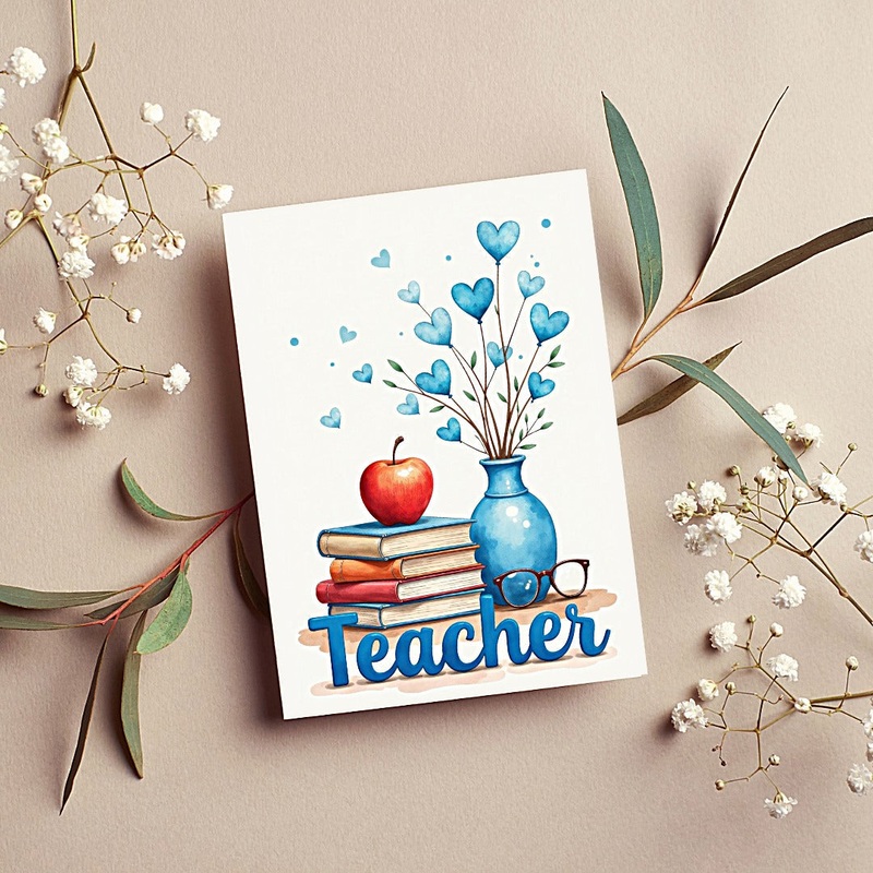 Teacher Birthday or Appreciation Card (ONLINE ORDER ONLY)