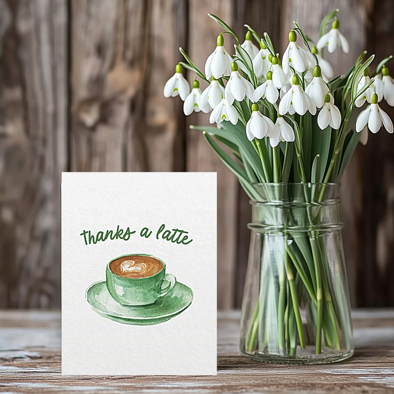 Thanks a Latte Thank You Card (ONLINE ORDER ONLY)