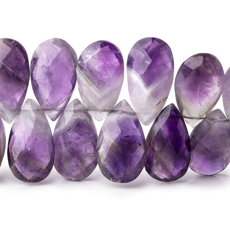 22×12-24x14mm Cape Amethyst Faceted Pear Beads 8 inch 35 pieces (ONLINE ORDER ONLY)