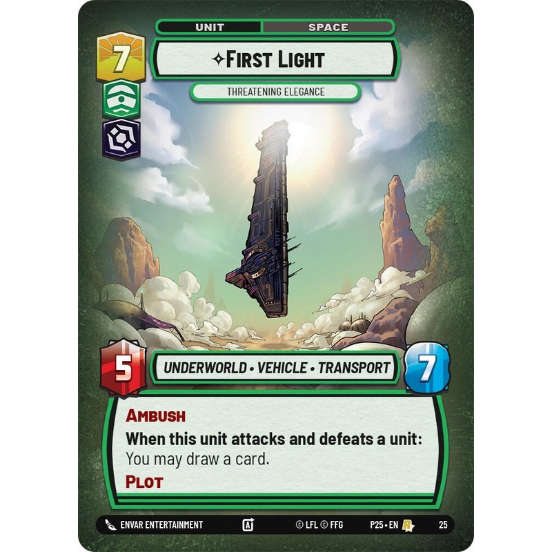 First Light – Threatening Elegance (25) (25) [Organized Play Promos]