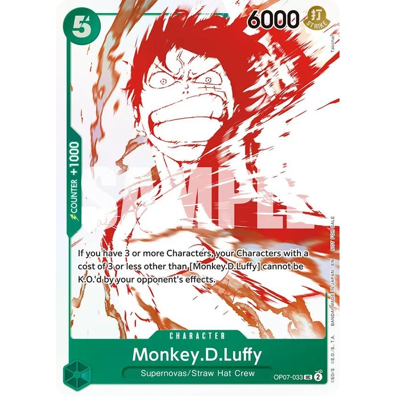 Monkey.D.Luffy (OP07-033) (3rd Anniversary Treasure Campaign Pack) [One Piece Promotion Cards]