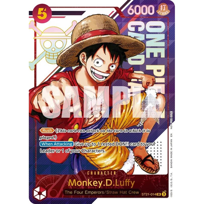 Monkey.D.Luffy (ST21-014) (3rd Anniversary Treasure Campaign Pack) [One Piece Promotion Cards]