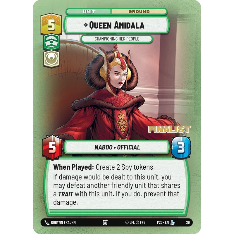 Queen Amidala – Championing Her People (Champion) (30) (30) [Organized Play Promos]