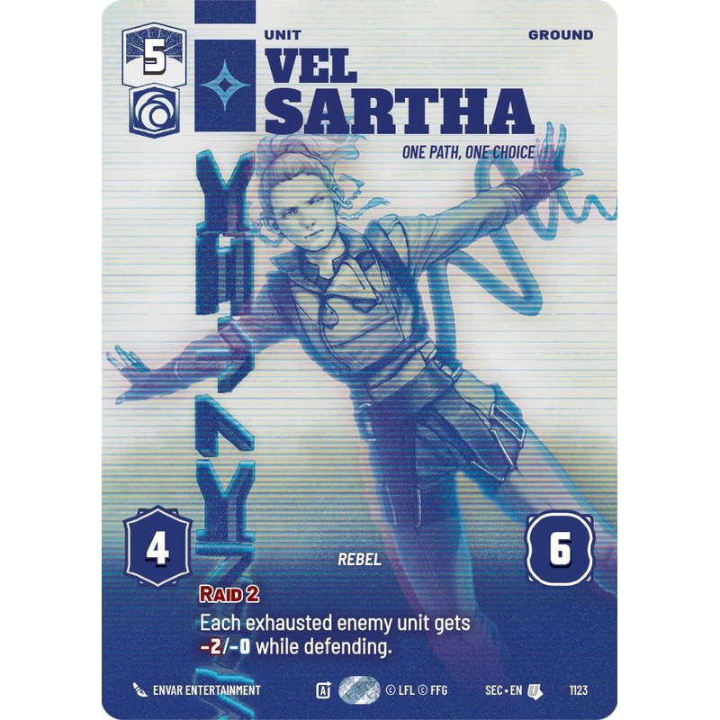 Vel Sartha – One Path, One Choice (Prestige Foil) (1123) (1123) [Secrets of Power]