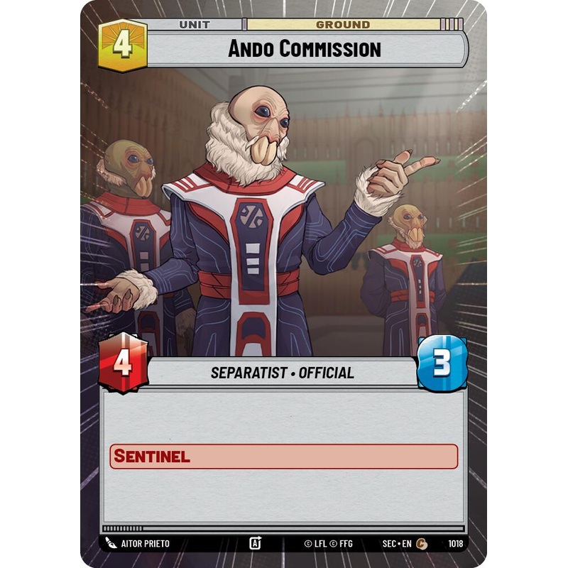 Ando Commission (1018) (Hyperspace Foil) (1018) [Secrets of Power]