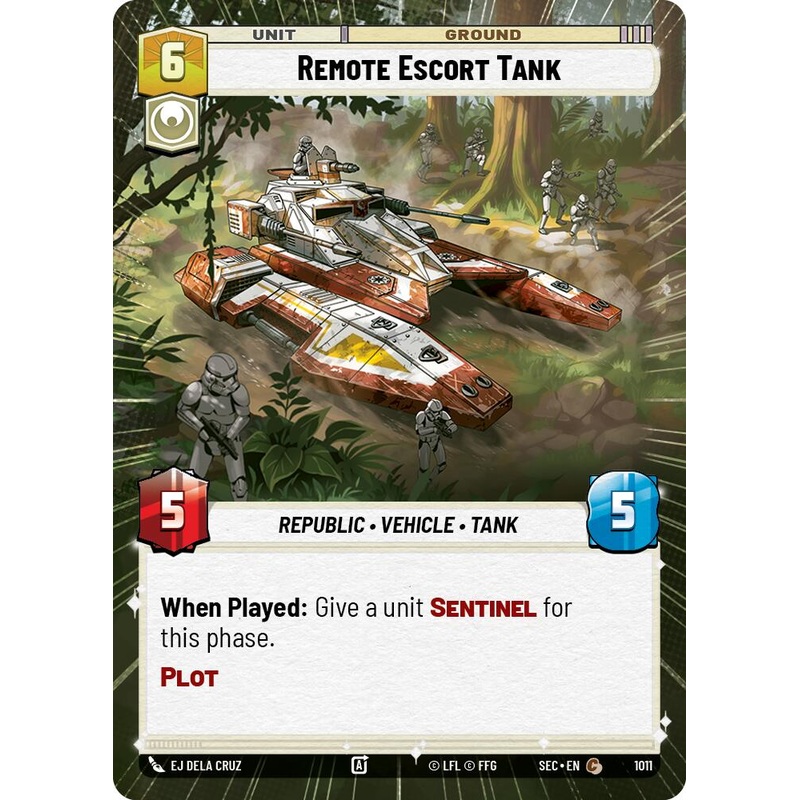 Remote Escort Tank (1011) (Hyperspace Foil) (1011) [Secrets of Power]