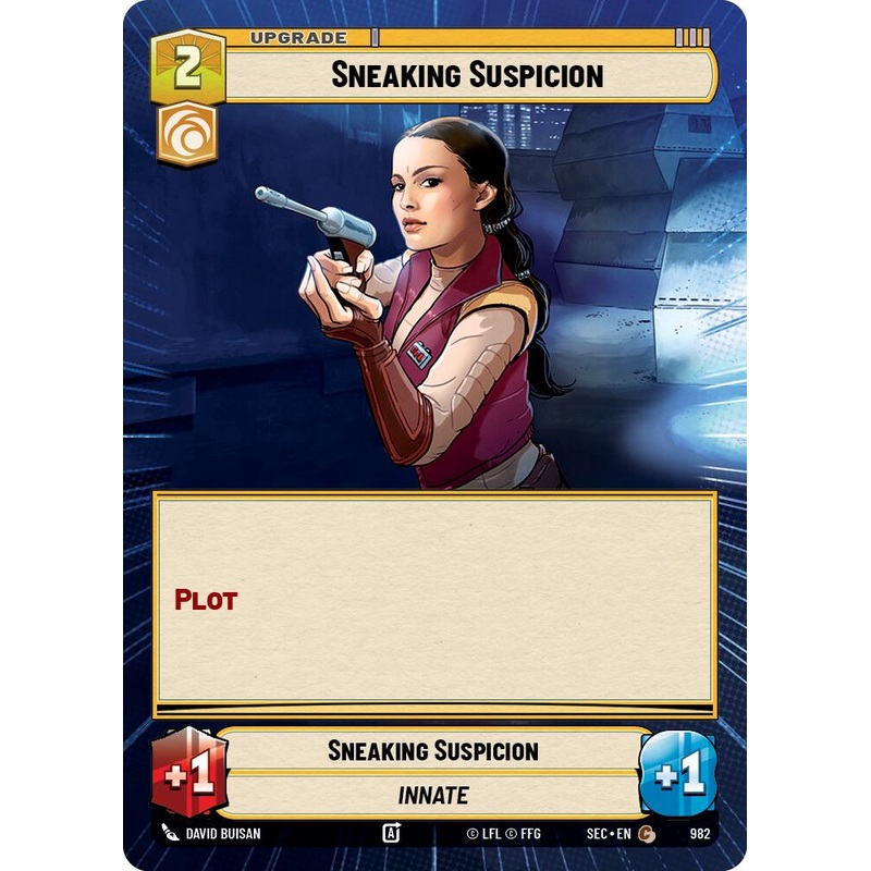 Sneaking Suspicion (982) (Hyperspace Foil) (982) [Secrets of Power]