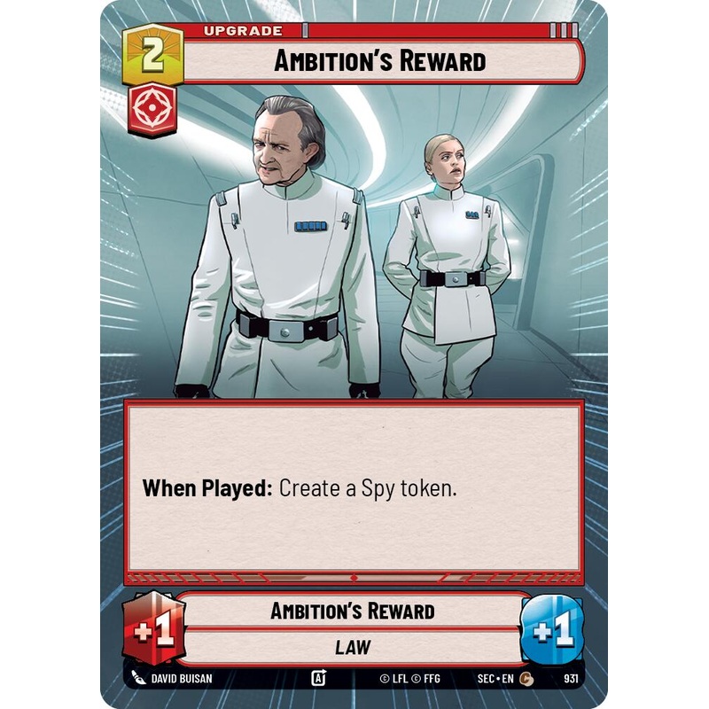 Ambition’s Reward (931) (Hyperspace Foil) (931) [Secrets of Power]