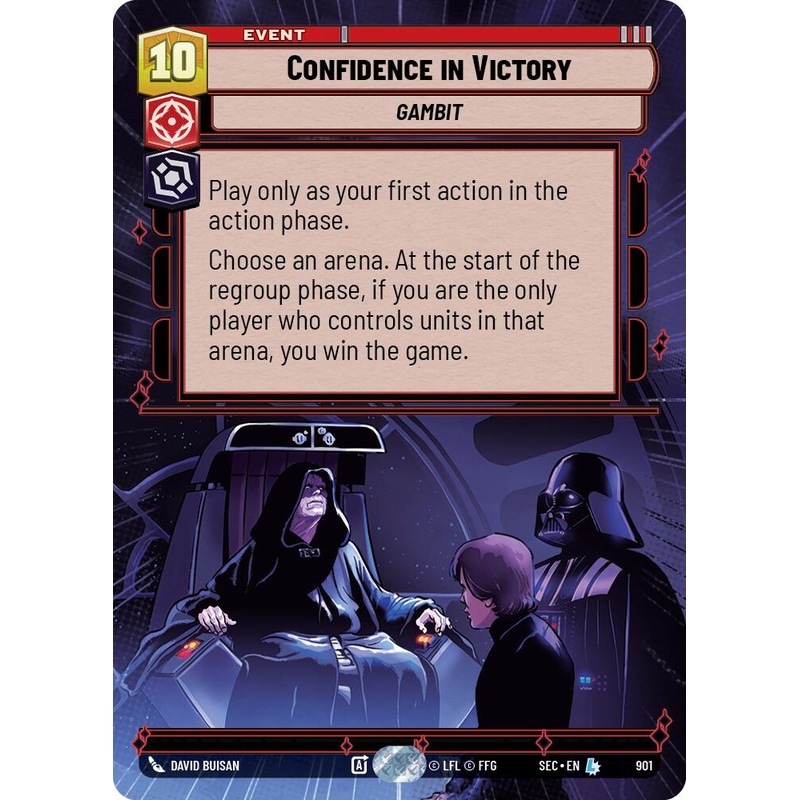 Confidence in Victory (901) (Hyperspace Foil) (901) [Secrets of Power]