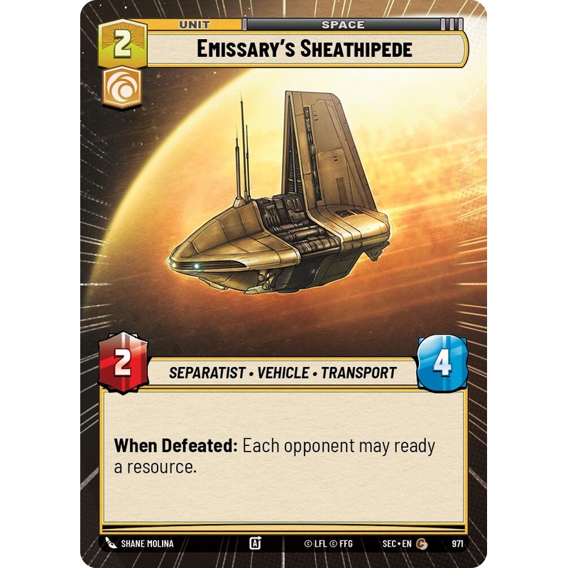 Emissary’s Sheathipede (971) (Hyperspace Foil) (971) [Secrets of Power]