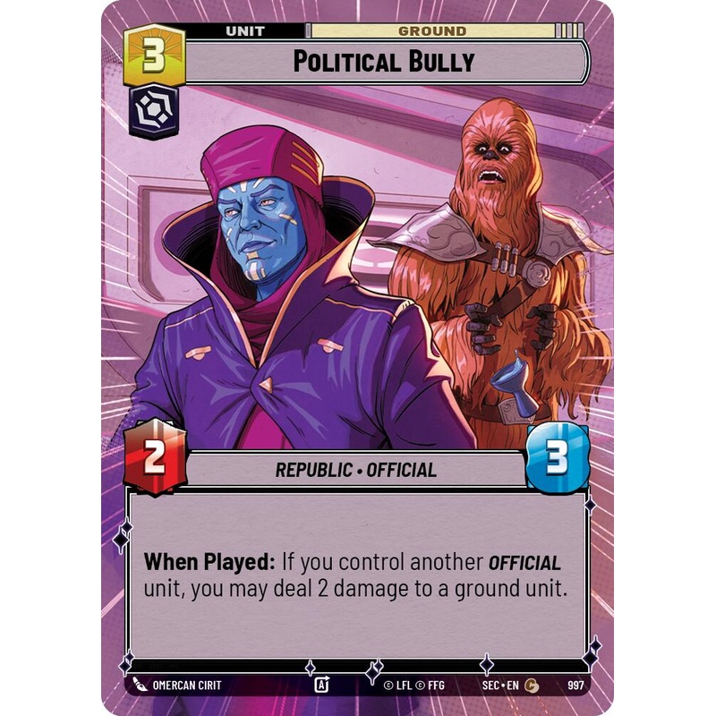 Political Bully (997) (Hyperspace Foil) (997) [Secrets of Power]