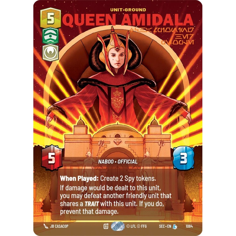 Queen Amidala – Championing Her People (Prestige Foil) (1084) (1084) [Secrets of Power]