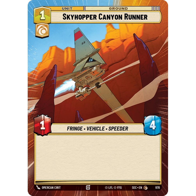 Skyhopper Canyon Runner (970) (Hyperspace Foil) (970) [Secrets of Power]