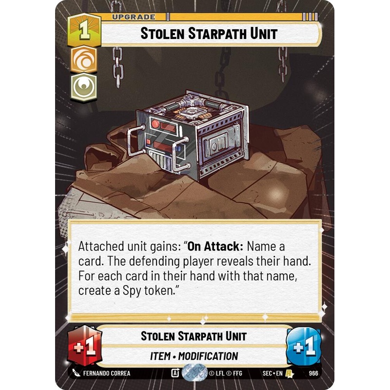 Stolen Starpath Unit (966) (Hyperspace Foil) (966) [Secrets of Power]