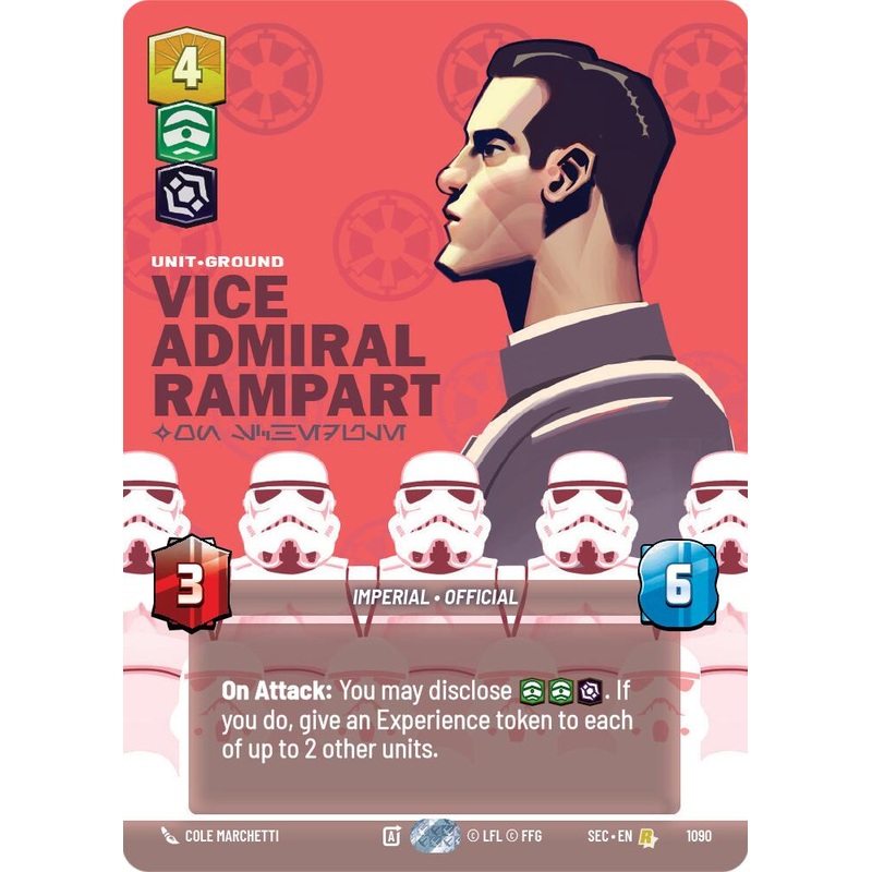 Vice Admiral Rampart – On Schedule (Prestige Foil) (1090) (1090) [Secrets of Power]