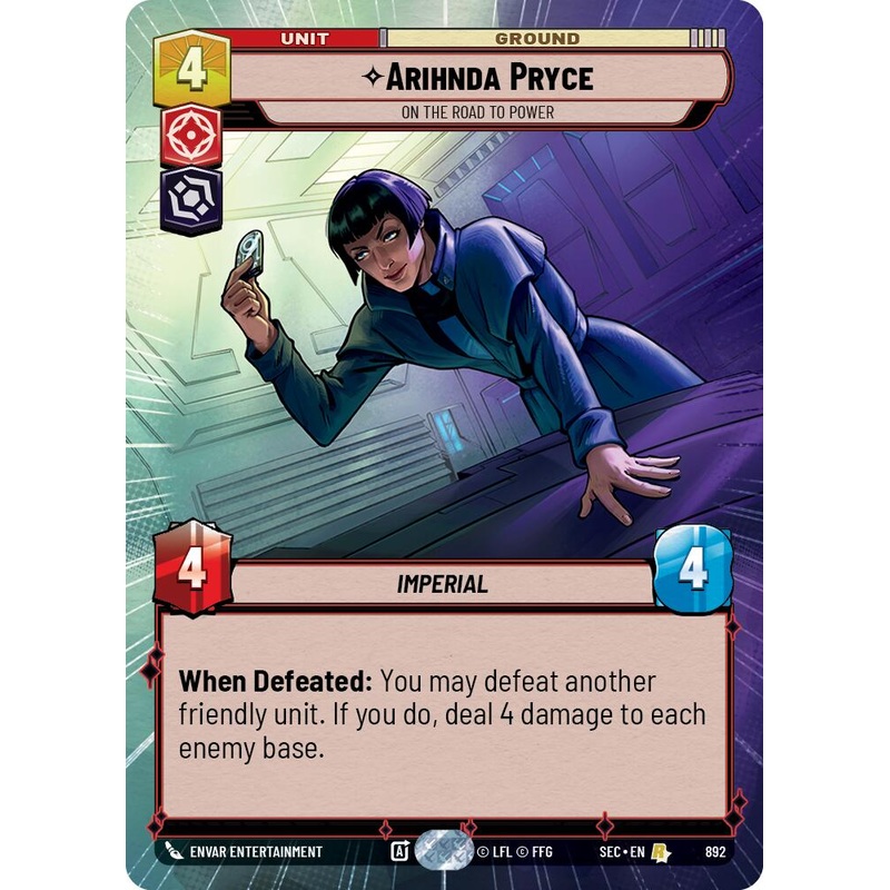 Arihnda Pryce – On the Road to Power (Hyperspace Foil) (892) (892) [Secrets of Power]