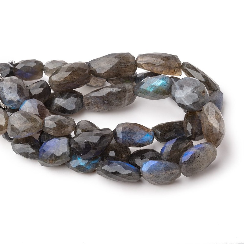 12-16mm Labradorite Straight Drill Faceted Nuggets 8 inch 12 Beads AA (ONLINE ORDER ONLY)