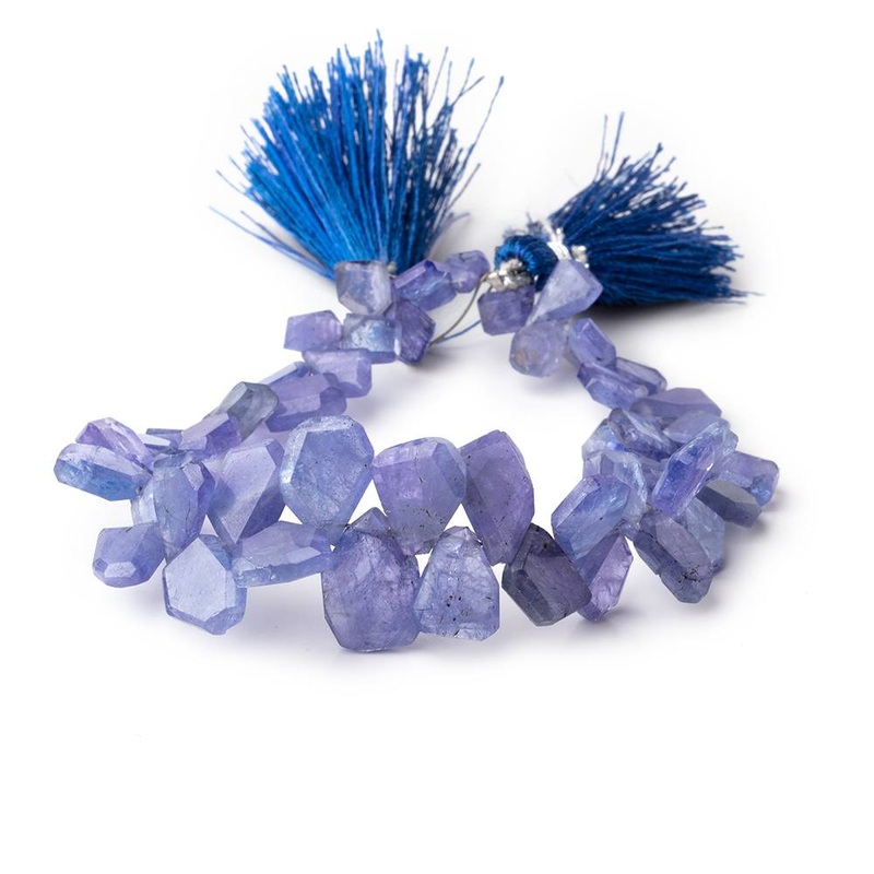 7×5-13x9mm Tanzanite Faceted Freeform Beads 7 inch 52 pieces (ONLINE ORDER ONLY)
