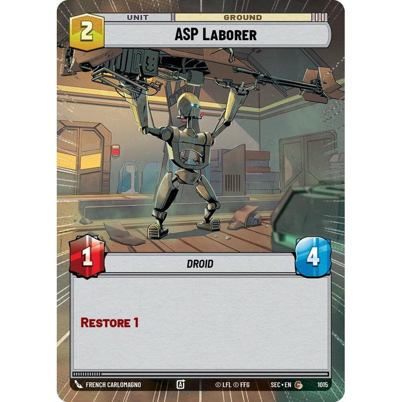 ASP Laborer (1015) (Hyperspace Foil) (1015) [Secrets of Power]