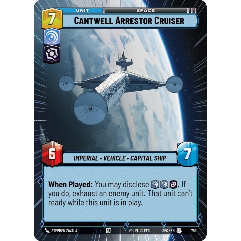 Cantwell Arrestor Cruiser (793) (Hyperspace Foil) (793) [Secrets of Power]