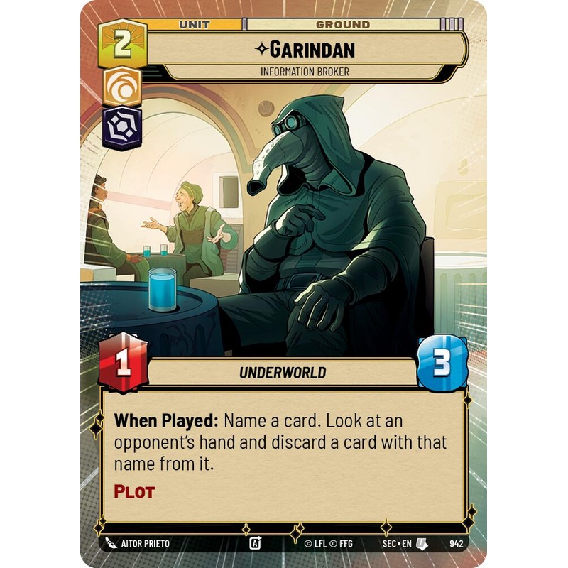 Garindan – Information Broker (Hyperspace Foil) (942) (942) [Secrets of Power]
