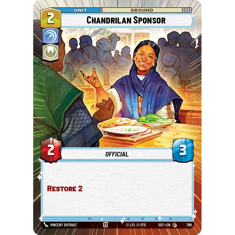 Chandrilan Sponsor (799) (Hyperspace Foil) (799) [Secrets of Power]