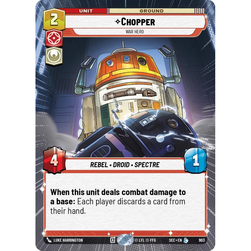 Chopper – War Hero (Hyperspace Foil) (903) (903) [Secrets of Power]
