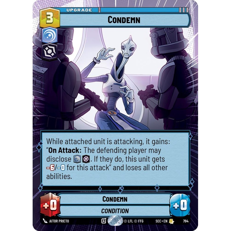 Condemn (794) (Hyperspace Foil) (794) [Secrets of Power]