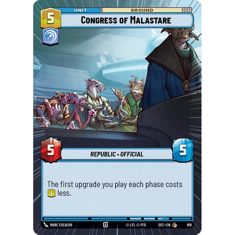 Congress of Malastare (820) (Hyperspace Foil) (820) [Secrets of Power]