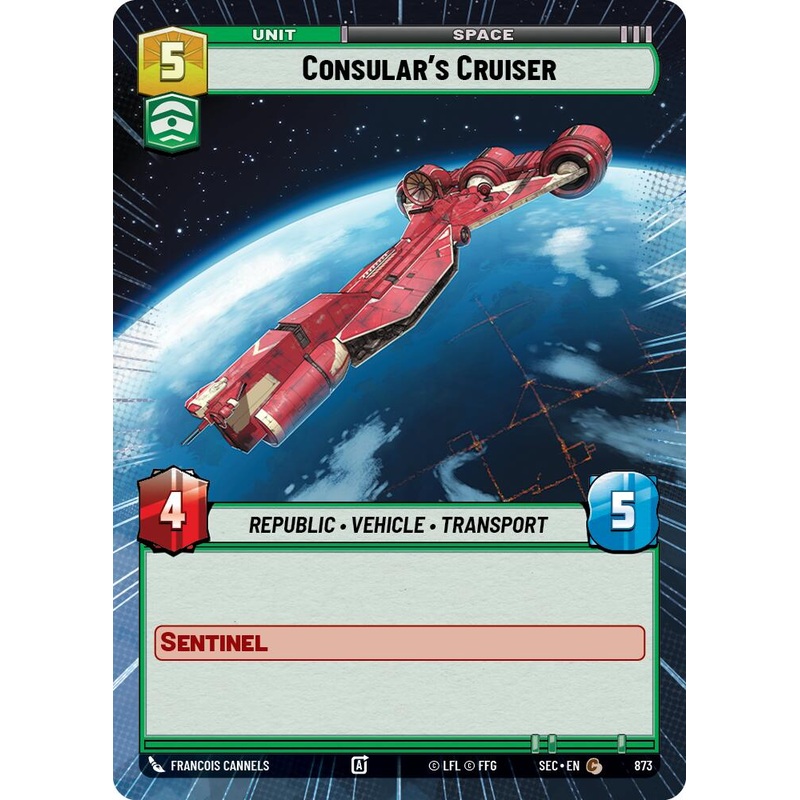 Consular’s Cruiser (873) (Hyperspace Foil) (873) [Secrets of Power]