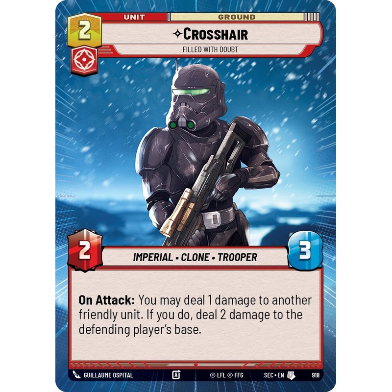 Crosshair – Filled With Doubt (Hyperspace Foil) (918) (918) [Secrets of Power]