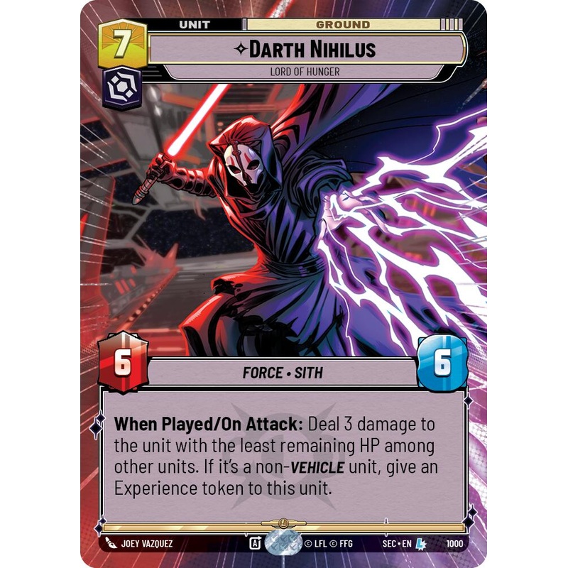 Darth Nihilus – Lord of Hunger (Hyperspace Foil) (1000) (1000) [Secrets of Power]