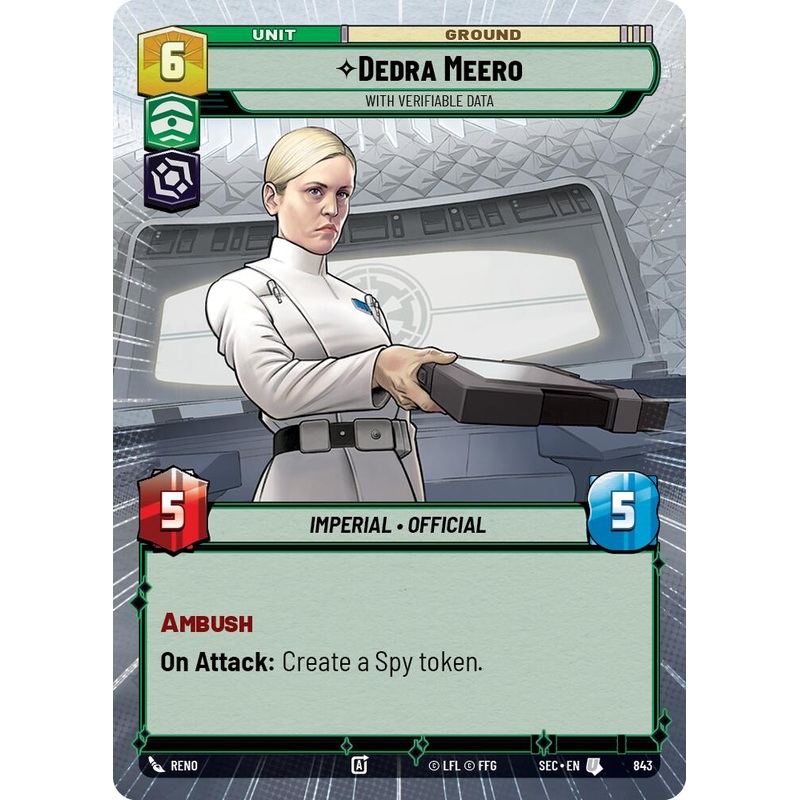 Dedra Meero – With Verifiable Data (Hyperspace Foil) (843) (843) [Secrets of Power]
