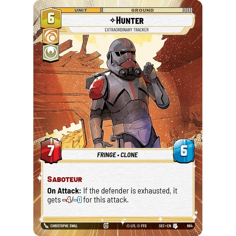 Hunter – Extraordinary Tracker (Hyperspace Foil) (964) (964) [Secrets of Power]